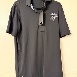 Greyson golf polo mens medium black NEW